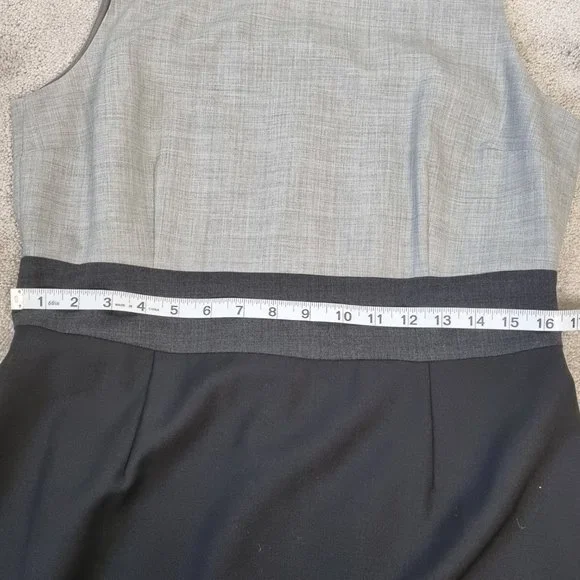 Pink Tartan Sleeveless Wool Blend Sheath Dress Size 10 - Picture 10 of 14